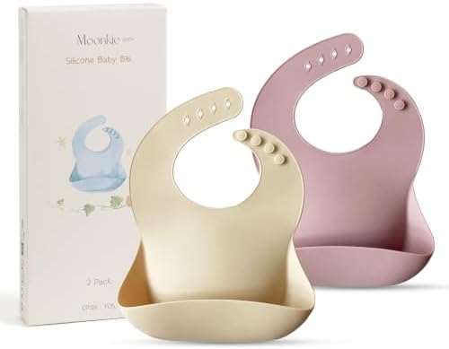 Moonkie Unisex Baby Dx-bib-01 Feeding Bib (pack of 2)