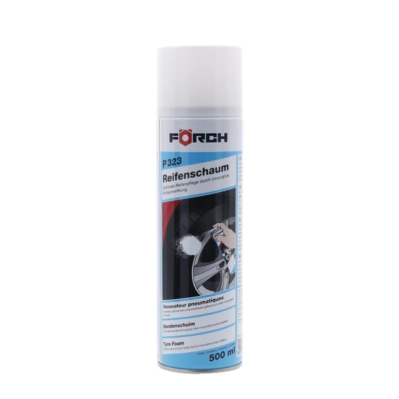 4x FÖRCH Reifenschaum P323 500 ml – Kunststoff- & Gummipflege mit seidenmattem Finish