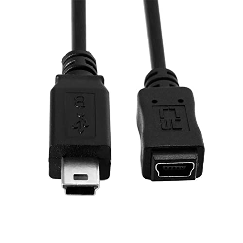 NFHK USB 2.0 Hi Speed Mini USB 5Pin Male to Female Extension Adapter Cable 150cm, Black - Image 4