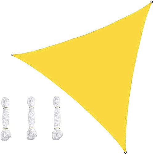 ZHANGY Triangle Sun Shade Sail Waterproof Sun Shade Cover Cloth 5x5x5m/16x16x16ft, 95% UV Block Canopy Breathable Shading Rate 90% Heavy Duty Windproof Sun Protection Sail Canopy for Patio