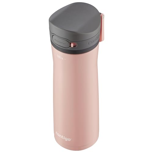 Contigo Jackson Chill Botella Grande de Acero Inoxidable y Sin BPA, 100% Antiderrame, Mantiene las Bebidas Frías hasta 24 Hs; Botella Térmica para Ciclismo, Correr, Excursiones, 590 ml