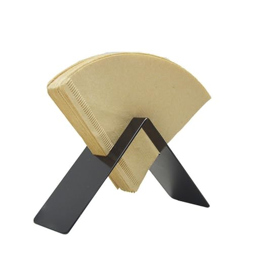 Edelstahl Kaffeefilterhalter Kaffefilterhalterung Filtertütenhalter Teefilterhalter Für Papierfilter,Aufbewahrungsregal Für Filterpapier Und Zubehör, Schwarz