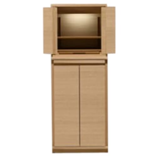 [カリモク家具]仏壇 HKシェルフレックス オーク 下台セット 高さ113cm|オシャレ モダン ミニ コンパクト 天然木 国産 愛知 [AX020]