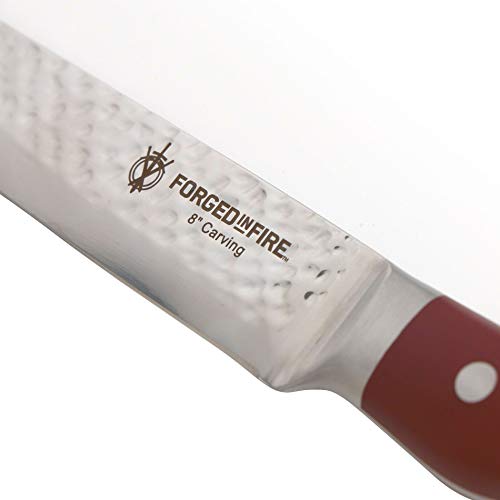 HISTORY - Forged in Fire - Stainless Steel Knives (3 Piece - Carving Knife, Fork, Sharpener)