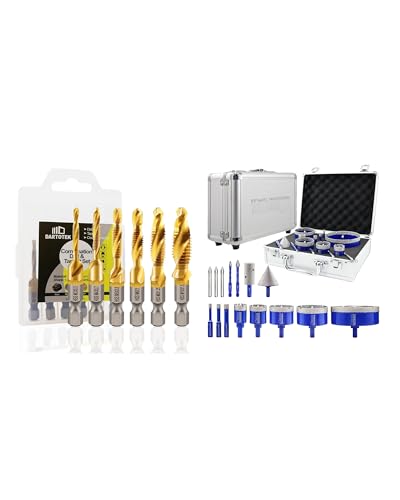 Jeu de forets et de tarauds combinés haute performance et couronnes diamantées SHDIATOOL