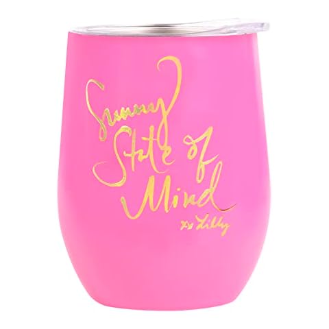 Lilly Pulitzer Soleil It On Me - Vaso aislado de acero inoxidable de 12 onzas Cover
