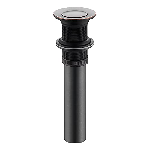 Luxier Ds03-To 1 1/2" Bathroom Faucet Vessel Vanity Sink Pop Up Drain Stopper Without Overflow Oil Rubbed Bronze #TOP1