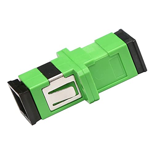 SEED Adaptador SC/APC Hembra-Hembra Fibra Óptica – Baja Pérdida y Conexión Estable – Ideal para extender instalaciones FTTH y mover el router – Para técnicos y usuarios – acoplador fibra optica (1 Ud)