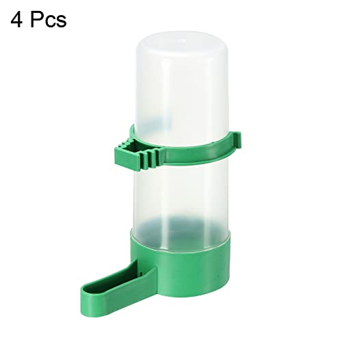 PATIKIL Automatic Pigeon Feeder, 4 Pack Bird Cage Waterer Hanging Drinker Large Water Dispenser for Parrot Drinking Green - Image 3