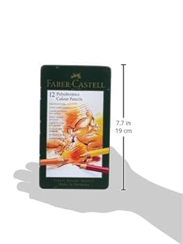Amazon.co.jp: ファーバーカステル ポリクロモス色鉛筆 12色 缶
