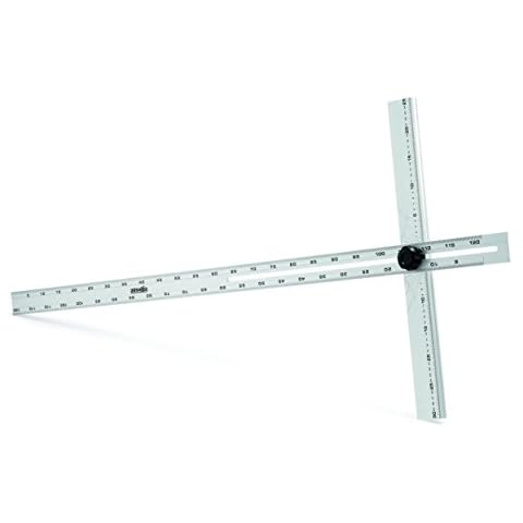 AUSONIA - 47452 Ausonia - Aluminium T Square with Adjustable Angle and Folding 120 cm Cover