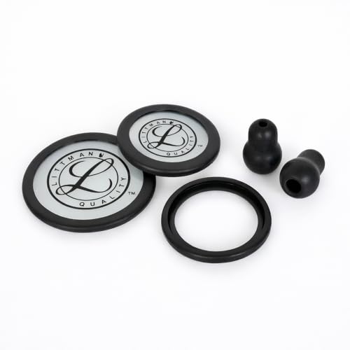 Image of Premium Quality Spares for Littman Stethoscope Classic III and Cardiology IV, Black