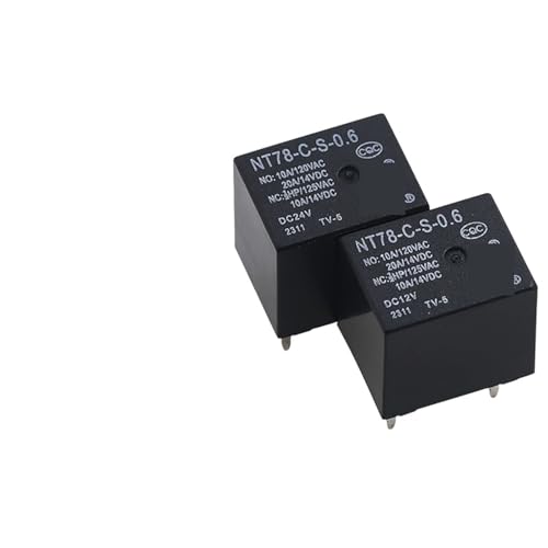 Relais 5 broches NT78 12V 24V mini commutateur de puissance 5 pièces