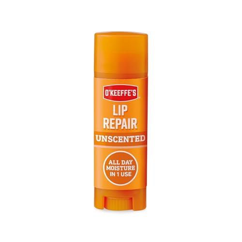 OKeeffes Lip Repair Unscented Lip Balm 4.2g For Extremely Dry Cracked Lips | All-Day Moisture with 7 Moisturising Ingredients