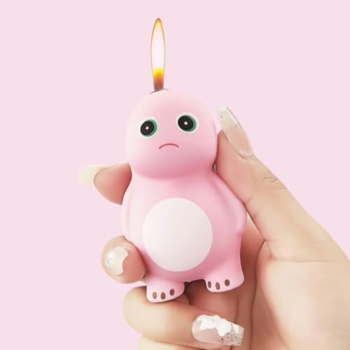 Encendedor novedoso Nivek bebé dragón rosa kawaii miniatura 2