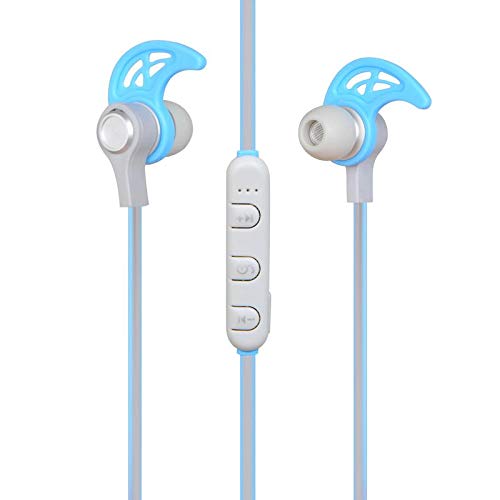 ICAROTECH - Auriculares Bluetooth Deportivos. Casco Mini Inalámbrico Estéreo. Auriculares Deportivos Bluetooth 4.1 para iOS, Android, iPad. Manos Libres para Correr. Color Azul