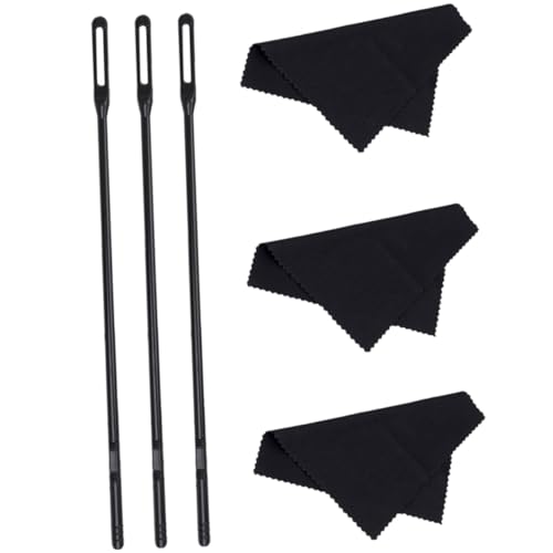 Milisten Flute Cleaning Supplies Flute Cleaning Rod Cloth Set for Efficient Maintenance