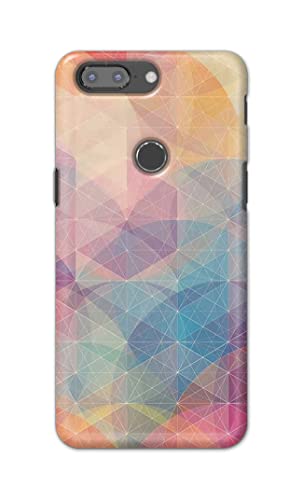 Image of Printed Hard Back Cover Case for OnePlus 5T Back Cover (Crumpled Paper Design) -1803