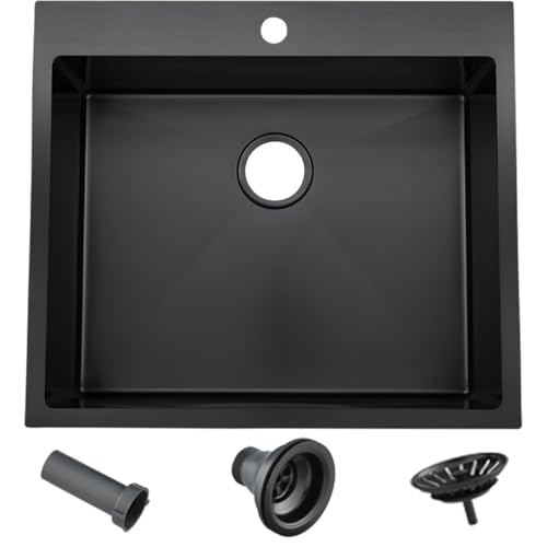 VAPSINT 25-Inch Drop-In 16-Gauge Laundry Sink