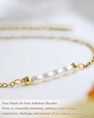 Tarsus Birthday Gifts for Women, Beautiful Pearls Precious Memories, Birthday Bracelet for 30th 40th 50th 60th Women, Birthday Gifts Ideas for Friend Sister Mom Grandma Aunt...2