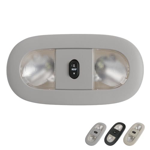 Image of TQPONLY Overhead Console LED Dome Map Light Lamp,for 2004-2008 Ford F150 Extended Cab /SuperCrew Interior Lights with Sunroof Switch (Grey)
