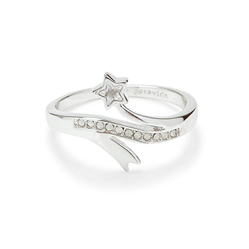Pura Vida Silver Disney Cinderella Dreamy Opal Star Ring - Brass Base, Rhodium Plating - Size 5-9