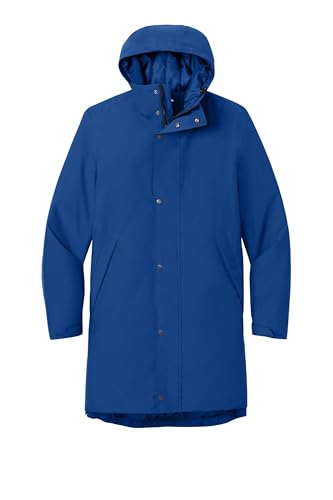 SPORT-TEK Unisex Waterproof Insulated Sideline Parka | Warm Zip Up Jacket for Men & Women, Longer Length, Adjustable Hood