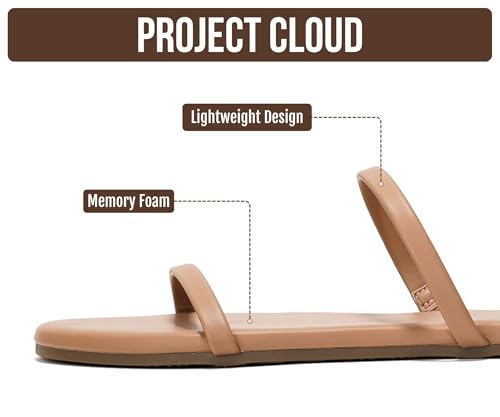 Image of Project Cloud Summer Sandals for Women with Memory Foam Insole (Transition) | Memory Foam Insole; Beach Flip Flops; Non-Slip Sole; Lightweight Double Straps; Summer Sandals for Women; Everyday Comfort