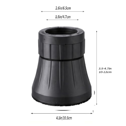 Image of TASTIC Heavy Duty Furniture Risers 4 Pack | Adjustable Height Bed & Sofa Lifter | Anti-Slip Rubber Base | Strong Load Bearing for Table, Chair, Washing Machine (Standard 1)