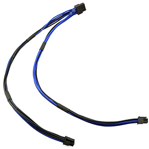 Bllndx Dual Mini 6 Pin To 8 Pin Pci Express Video Card Power Adapter Cable For Mac Pro Tower/Power Mac G5 #TOP4