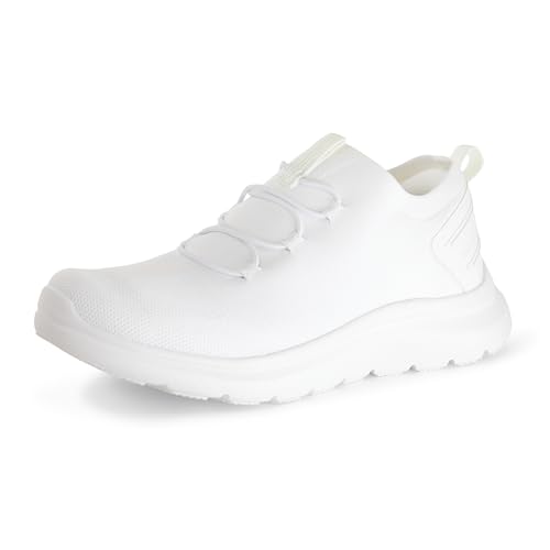 Amazon Essentials Scarpe da Corsa Leggere Unisex - Bambini e ragazzi, Bianco, 39 EU