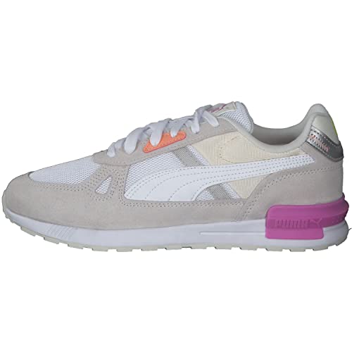 Image of PUMA Unisex's Sneaker, Marshmallow White Silver, 7.5 us