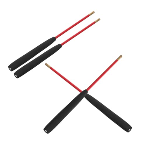 Garneck 2 Pairs Shaker Professional Stick Catch Ball Rod Lever Socket Screw Outlet Juggling Balls for Beginners Bobbin Protector Spool Top Chemical Fiber