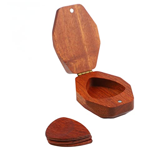 Étui de Médiator de Guitare, Porte-médiator de Guitare en Bois Décoratif Portable pour la Performance - Les Beatles, Paul McCartney, John Lennon, RIngo Starr, George Harrison Étui de Médiator de Guitare, Porte-médiator de Guitare en Bois Décoratif Portable pour la Performance
