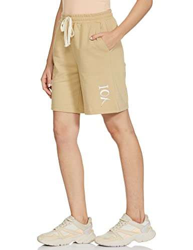 Image of YOI Women's Boyfriend Shorts (2022YOISS14 Beige X-Large)