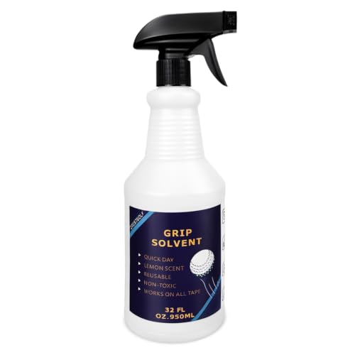 Crestgolf Professional Golf Grip Solvent 850ml Solvent Light &Mild Lemon Scent for Regripping Golf Clubs and Golf Grip Repair - Golf Grip Solution - Non-Toxic Non-Flammable