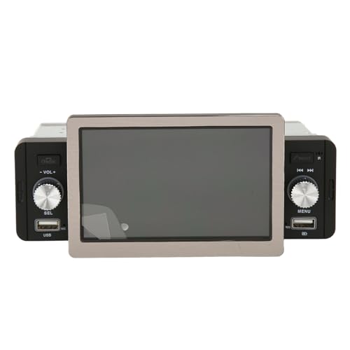 Wireless Car Play Tragbarer Autobildschirm, Touchscreen Autoradioempfänger, Auto Multimedia Player für Carplay mit 12 LED Rückfahrkamera