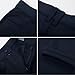 eton kidd Boys Roma Knit Slim Fit Pants Dual Waist Design Elastic Waistband and Resin Button Navy Blue