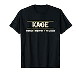 KAGE - the Man the Myth the LEGEND | Mens Boys Name - Funny T-Shirt
