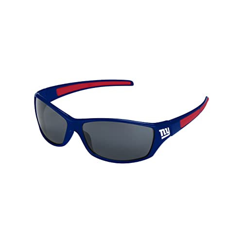 NFL New York Giants Athletic Wrap Sunglassesteam Logo Athletic Wrap Sport Sunglasses, Team Color, One Size