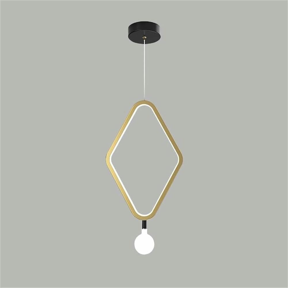 Nowoczesna minimalistyczna metalowa lampa wisząca z lampami sufitowymi, lampa wisząca LED do domu, salonu i (20 cm)