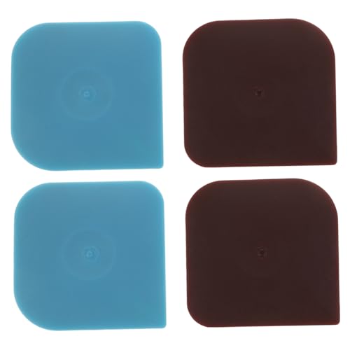 Cabilock 4 Pièces Grattoirs Nylon pour Casseroles et Poêles Outils Antirayures pour Nettoyage de Poêles Fonte Manche Ergonomique Confortable Accessoires Cuisine Multifonctions