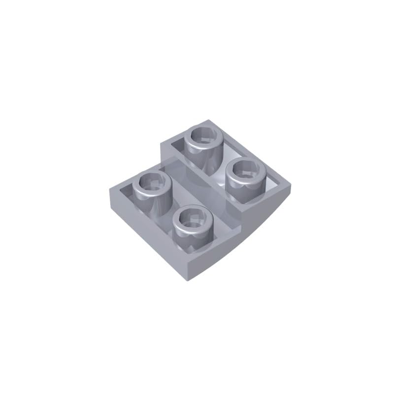 XYEIUGO 32803 Arched Brick Slope Curved 2x2 Inverted, Flat Silver, 50 PCS — image 1