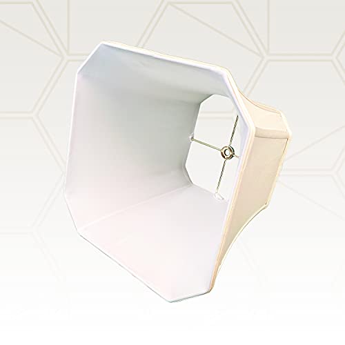 Image of Royal Designs, Inc. BSO-705-12BG Square Cut Corner Bell Basic Lamp Shade, 7.5 x 12 x 10.25, Beige