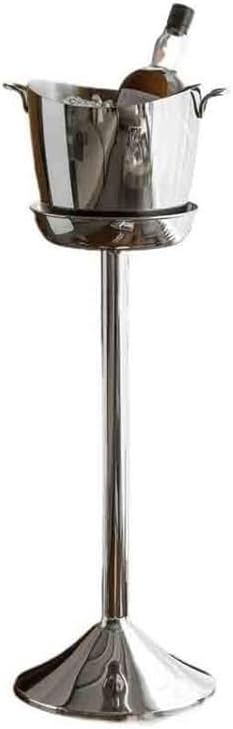 Ice Bucket, Stainless Steel Ice Bucket Stand Wine Champagne Bucket Ice Cube Chilling Bucket Light Luxury Decorative Ornament Ice Buckets For Parties