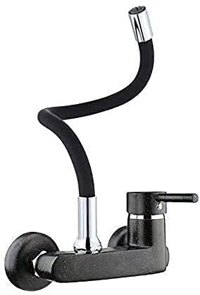 Robinet de cuisine pour évier familial avec mitigeur mural eau chaude et froide