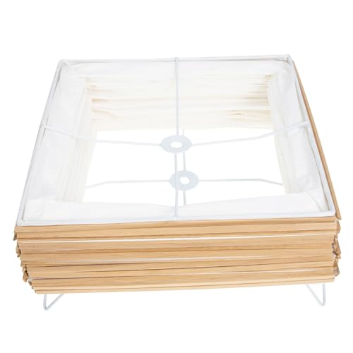 TOBBOMEY 北欧シンプル紙製落地灯シェード 耐久アイアン素材採用 自然で温かみのある拡散光床置き用ランプカバー 室内ムード演出インテリア