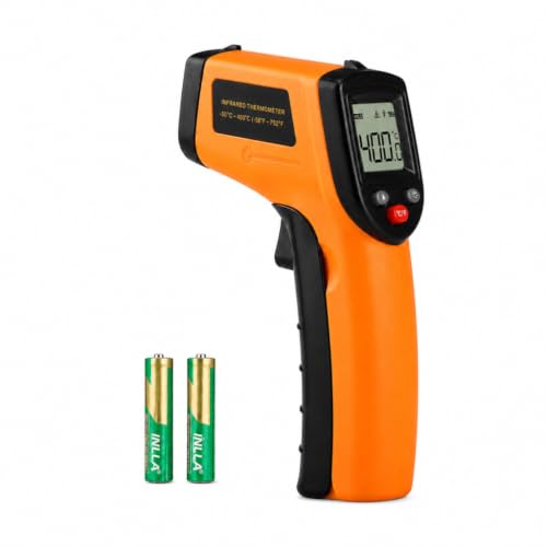 Image of Infrared Thermometer Gun,Non Contact Digital Surface Thermometer with Laser Pointer, Backlit LCD,-58F to 752F for Cooking,HVAC, Automotive-GM320
