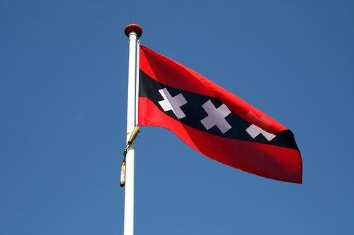 5ft x 3ft Amsterdam Holland Netherlands Dutch Material Flag