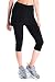 Yogipace Women's UPF 50+ Capri Leggings with Skirt, Active Skort with Pockets